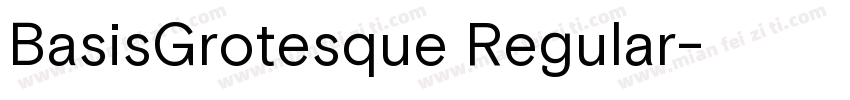 BasisGrotesque Regular字体转换